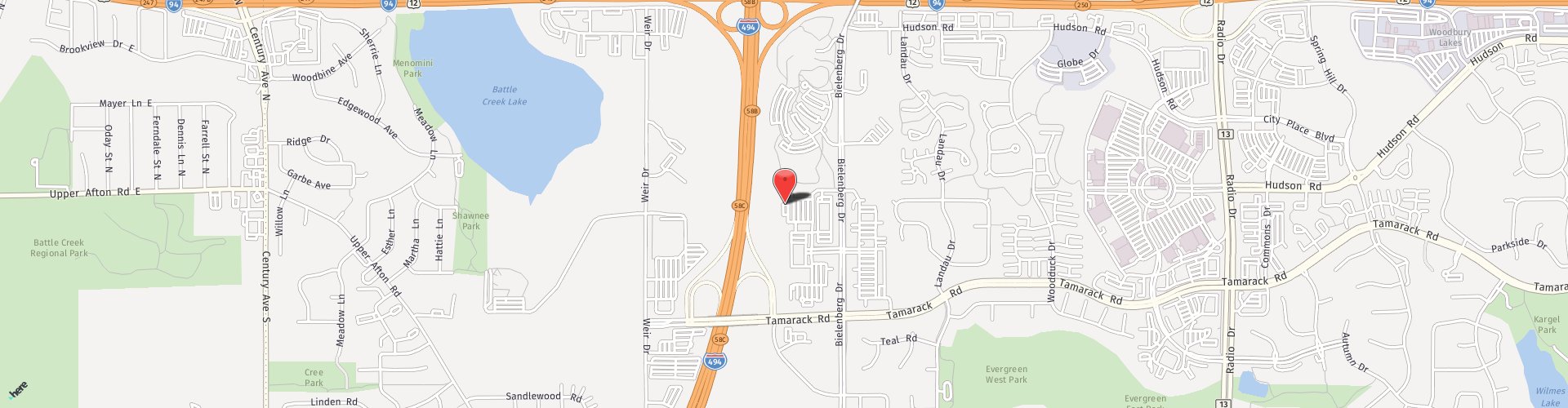 Location Map: 604 Bielenberg Drive Woodbury, MN 55125